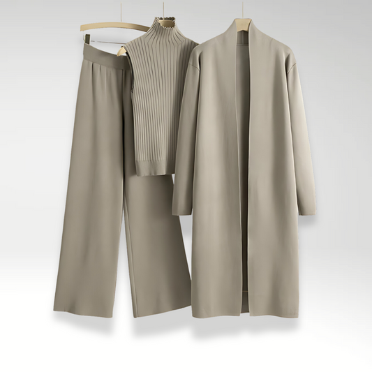 Emilia | Komplet trzyczęściowy z dzianiny Luxe