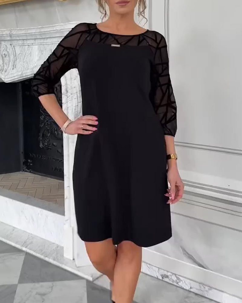 Marzena | Elegancka sukienka z okrągłym dekoltem