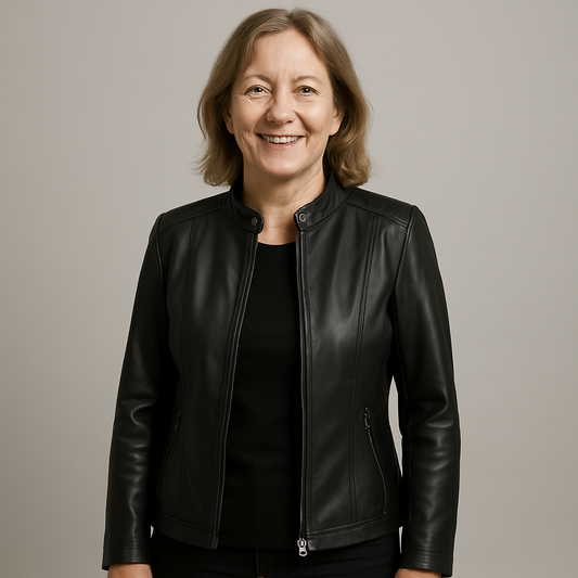 Ludmila | Elegancka skórzana kurtka